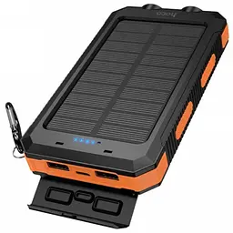 Зовнішній акумулятор Power Bank HOCO J164 Platinum Solar 8000 mAh 10 W, із сонячною панеллю та LED-ліхтариком - мініатюра 4