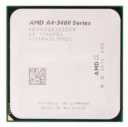 Процесор AMD A4-3400 (AD3400OJHXBOX) (CPDTAM00310) (Socket FM1, 2T, 2.7 ГГц, Box) - мініатюра 2