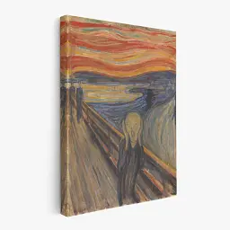 Інтер'єрна картина Крик, Едвард Мунк, Edvard Munch, The Scream, інтер'єрний декор, 80×60 см (id6362) - мініатюра 2