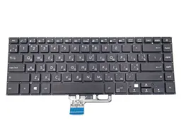 Клавіатура для ASUS UX530, UX530UX, UX530UQ UX550 UX550VE UX550VD UX580 UX580G (RU Black без рамки з підсвічуванням) Оригінал. - мініатюра 3