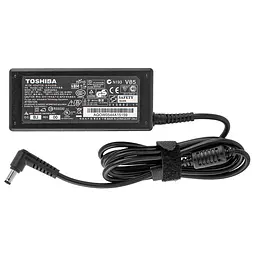 Блок живлення для ноутбука TOSHIBA 19V, 3.42A, 65W, 5.5x2.5mm, L-подібний роз'єм, Black (без кабелю) - мініатюра 3