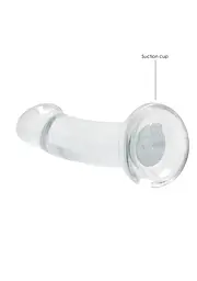 Фалоімітатор RealRock Crystal Clear 6.7" 17 см (прозорий) - мініатюра 7