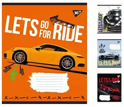 
Зошити учнівські 60 аркушів клітинка Yes Lets go for ride, 10 шт. в упаковці