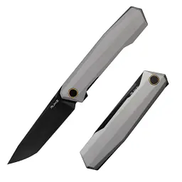 Складаний ніж Ruike P166-AK 92 мм Sandvik 14C28N алюміній сірий