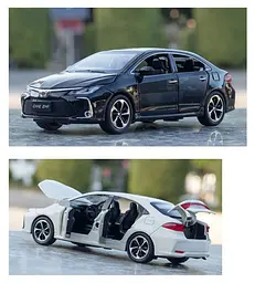 Колекційна металева модель автомобіля АвтоЕксперт Toyota Corolla з інерцією, світлом та звуком 1:32 - мініатюра 5