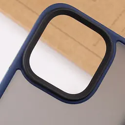 TPU+PC чохол Metal Buttons для Apple iPhone 14 Pro Max 6.7" Синій - мініатюра 6