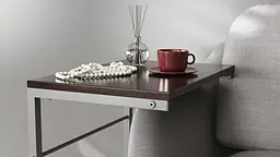 Столик Террі Ferrum-decor 650x440x330 Сірий метал ДСП Венге Магія 16 мм (FRD-105315) - мініатюра 4