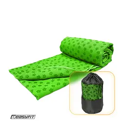 Рушник для йоги EasyFit Yoga Mat Towel з мікрофібри зелений - мініатюра 1
