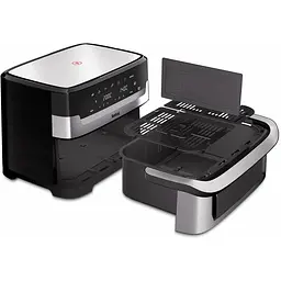 Мультипіч Tefal Dual Easy Fry Flex 2700Вт, чаша 5.5+3.5 л - мініатюра 4