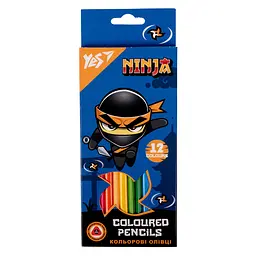 Олівці кольорові 12 кольорів Ninja 290703 Yes