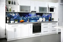 Кухонний фартух Планети для кухні наклейка ПВХ космос ніч Синій 60х250 см Happy Pocket Z180499 - мініатюра 5