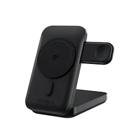 Повербанк з підставкою 10000mAh Choetech B750 Black QC3.0 PD3.0 бездротова зарядка смартфонів та Apple Watch (43-00133) - мініатюра 1
