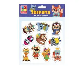 Набір м'яких наклейок Vladi Toys Звірята VT4210-10 Укр FG, - мініатюра 2