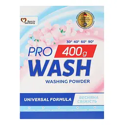 Пральний порошок ProWash Весняна свіжість універсальний 400 г - мініатюра 2
