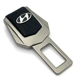 Заглушка ремня безпеки з логотипом Hyundai Темний хром 1 шт