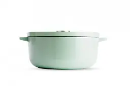 Каструля чавунна з кришкою KitchenAid 26 см 5,2 л колір фісташковий (CC007434-001) - мініатюра 4