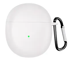 Чохол-накладка DK Silicone Candy Friendly з карабіном для OnePlus Buds (white) - мініатюра 2