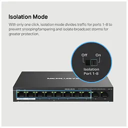 Комутатор мережевий Mercusys MS110P - мініатюра 7