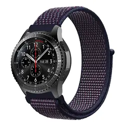 Ремінець BeCover Nylon Style для Xiaomi Amazfit Bip/Bip Lite/Bip S Lite/GTR 42mm/GTS/TicWatch S2/TicWatch E Deep Blue (705827) - мініатюра 1