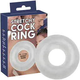 Прозоре ерекційне кільце Stretchy Cock Ring Clear від Orion