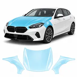 Антигравійна захисна бронеплівка за лекалами для BMW 1 Series F70 2024- капот і передні крила