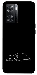 TPU чохол Demsky Lazy cat для Oppo A57s