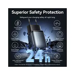Зарядний пристрій Vention 1xUSB-C PD30W + 1xUSB QC3.0 18W GaN gray (FEWH0-EU) - миниатюра 8