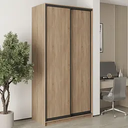 Шафа-купе дводверна MebelStar Уні BG 2ДСП 120x45x240 см Дуб сонома (MBS-10477)