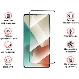 Захисне скло BeCover для Xiaomi Redmi Note 13 Pro Black (710364) - мініатюра 3
