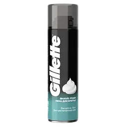 Піна для гоління Gillette Foam Sensitive Skin для чутливої шкіри 200 мл - мініатюра 2