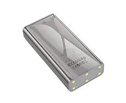 Акумулятор зовнішній Hoco J103 Discovery edition 22.5 W 10000 mAh сірий - мініатюра 2