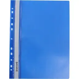 Папка-швидкозшивач Economix Light A4 з прозорим верхом з перфорацією апельсин синя F38504-02