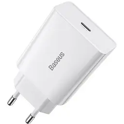 Зарядний пристрій Baseus Speed ​​Mini Quick Charger USB-C 20W EU White - мініатюра 3