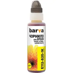 Чорнило Barva Epson 112 100 мл, yellow, флакон OneKey 1K (E112-820-1K)