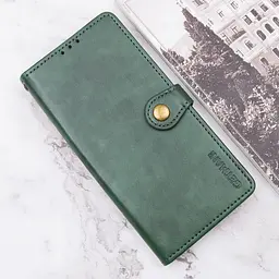 Шкіряний чохол-книжка GETMAN Gallant (PU) для Xiaomi Redmi Note 14 4G (Europe version) Зелений - мініатюра 5