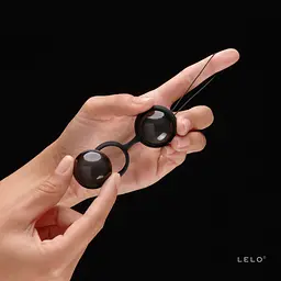 Вагінальні кульки Lelo Luna Beads Noir, 2.9 см, чорний - мініатюра 4