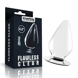 Анальна пробка Lovetoy Flawless Clear, 11,5 см (прозорий)