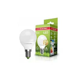 Лампочка EUROELECTRIC LED G45 5W E14 4000K 220V (LED-G45-05144(EE)) - мініатюра 2