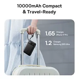 Зовнішній акумулятор Power Bank Baseus EnerFill FC11 10000mAh 22.5W E00304 чорний - мініатюра 8