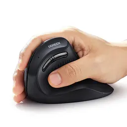 Маніпулятор миша бездротова UGREEN MU008 Multi-mode Vertical Mouse Black (UGR-25444) - мініатюра 5