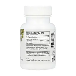 Вітамін D Thorne (Vitamin D-10,000) - 60 капсул - мініатюра 2