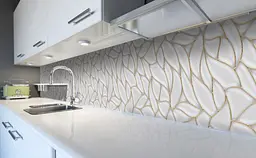 Кухонний фартух Happy Pocket Черепашки Перламутр вінілова для кухні 65х250 см Текстури Сірий Z184033 - мініатюра 5