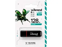 Флешка Wibrand 128 GB Scarab Black (WI3.2/SC128P11B) - мініатюра 4