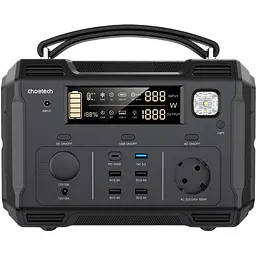 Зарядна станція Choetech BS004 500Вт (484Вт/г) QC 3.0, USB-C PD100 Вт