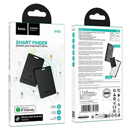 Пошуковий трекер HOCO Nida Dual card type anti-lost device E102 (Wireless Charging Model) | Apple Find My/Android HUB, IP68 | - мініатюра 2