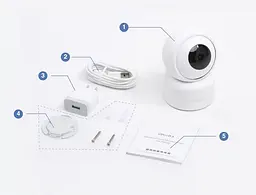 IP-камера відеоспостереження iMiLab C20 Pro Home Security Camera 2K CMSXJ56B - мініатюра 2