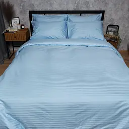 Постільний набір Moon&Star (підковдра 200х220 см + 2 наволочки 70х70 см) Satin Stripe Ocean Calm - мініатюра 2
