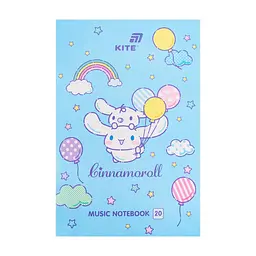 Зошит Kite для нот Cinnamoroll A4, 20 аркушів (CR26-404)