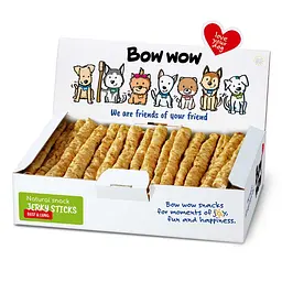 Ласощі для собак Bow wow натуральні палички з легенями (50 шт/уп) box