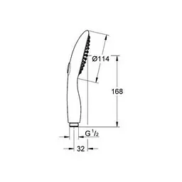Ручний душ Grohe Power & Soul 27671000, хром - мініатюра 2